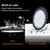 UFO LED High Bay Light 200W 5000K LED Shop Lights 30,000 LM Garage Lighting with US Hook AC100-277V ETL Listed Plug in Bright Light for Workshop Warehouse Barn Factory Gym Supermarket IP65