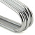 Hangerworld 10 Pack Anti-Theft Security Hangers - 17inch Heavy Duty Silver Chrome Metal Hanger for Hotels, Retail and RVs