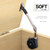 MORINBO Lid Stay 105 Degree Open with Soft Close, Lid Support for Toy Box and Upward Top-Opening Flap Doors, Easy to Install (Pack of 1)