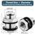 Carvedexquisitely Stainless Steel 304 Tank Bulkhead Fitting With 2 Rubber Ring,Double 1/2" Female NPT and 3/4" Male GHT (Garden Hose Threaded) Carvedexquisitely Stainless Steel 304 Tank Bulkhead Fitting With 2 Rubber Ring,Double 1/2" Female NPT and 3/4" Male GHT (Garden Hose Threaded)