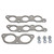 DNA Motoring GKTSET-IS300 Aluminum Exhaust Manifold Header Gasket Set Replacement,Metallic