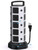 Power Strip Tower Surge Protector, JACKYLED 20 Outlets 6 USB (2 USB C) Charging Station, Extension Cord with Multiple Outlets, 1050J 1625W/13A Outlet Extender 6.5ft Extension Cord for Home Office
