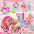 Baby Doll Stroller Toys Set with 12.5" Baby Doll,Dining Chair,Quilt Pillow,24 PCS Doll Accessories and 2 Sets Doll Clothes,Baby Stroller Toys for Girls Toddlers 3-5 4-6 5-7 Gifts for Pretend Play