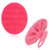 Soft Silicone Body Cleansing Brush Shower Scrubber, Gentle Exfoliating and Massage for All Kinds of Skin (Pink+Dark Green)
