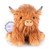 SuzziPals Heatable & Coolable Highland Cow Stuffed Animal, Microwavable Stuffed Animals Heating Pad for Period DIscomfort, Cuddly Cattle Stuffed Animal for Warmth & Comfort, Highland Cow Gifts for kid