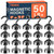 FINDMAG 20 Pack Magnetic Hooks, 50lbs Strong Magnetic Hooks Heavy Duty for Hanging, Magnets with Hooks for Cruise Cabin, Classroom, Office, Grill, Heavy Duty Magnetic Metal Hooks for Refrigerator