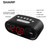Sharp Digital Easy to Read Alarm Clock with 2 AMP High-Speed USB Charging Power Port - Charge Your Phone, Tablet with a high Speed Charge! Simple, Easy to Use Operation, Midnight Black