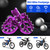 CHANGCHENG Dirt Bike Foot Pegs Motorcycle Footpegs Pedals Rests CNC For Sur Ron Light Bee S/X Segway X260 X160 CRF150F 2003-2019 CRF230F Purple
