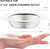 Kitchen Sink Strainer Stainless Steel, LASSHSWA Kitchen Sink Drain Strainer, Sink Strainers for Kitchen Sinks with Large Wide Rim 4.5" Diameter (2 Pack)