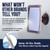 MIRRORVANA Fogless Shower Mirror for Shaving with Improved Suction and 360° Swivel - Unbreakable Fog Free Mirror for Men and Women - 6.3" x 6.3" (Bronze)