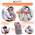 Modern Advantage Inflatable Travel Pillow for Airplanes with Adjustable extra Bottom, Support head & chin to avoid Neck & Shoulder Pain for Travelling office napping with Eye Mask & Earplug, Pack of 2