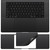 CaseBuy Palm Rest Protector Vinyl Skin Sticker for 2024 2023 M4 M3 Pro/Max MacBook Pro 16 inch A3403 A3186 A2991 with Touch-ID Scratch-Resistant Wrist Rest Cover -Space Black