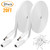 Uogw 2 Pack 20ft/6m DC Power Extension Cable 2.1mm x 5.5mm Compatible with 12V DC Adapter Cord for CCTV IP Camera, LED, Car, White