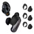[3 Pairs] Ear Tips Covers for Bose QuietComfort Earbuds II&Bose QuietComfort Ultra Earbuds, WOFRO Anti Slip Silicone Sport Wingtip Anti Scratches Eartip Accessories (S/M/L)-Black