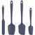 Heat Resistant Silicone Spatula Set: U-Taste 600ºF High Temp Seamless Food Grade Food Grade Flexible Rubber Silicon Kitchen Cooking Mixing Baking Scraper for Nonstick Cookware Set of 4 (Midnight Blue)