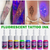 DMTATTOO 5ML Fluorescent Tattoo Ink 8Pcs Kit UV Tattoo Pigments Natural Plant Ex