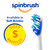 Spinbrush Pro Clean Replacement Heads, Medium Bristles, For Battery Toothbrush, 2-Pack