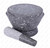 M.V. Trading Kruk Thai Stone Mortar and Pestle, 2+ Cup Capacity, 7 inch, Natural Granite Color