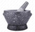M.V. Trading Kruk Thai Stone Mortar and Pestle, 2+ Cup Capacity, 7 inch, Natural Granite Color