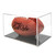 BallQube Grandstand Football Display Case for Memorabilia and Autographed Ball, Clear, Stackable Showcase Cube