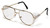 Pyramex Pathfinder Aviator Safety Glasses with Gold Frame and Clear Lens