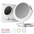 Fancii Travel Magnifying Mirror 10x /1x with Lights, Rechargeable | 9-Inch Extra Large LED Lighted Makeup Mirror, Folding Double Sided Portable Vanity Mirror, 3 Light Settings, Touch Sensor (Sadie) Fancii Travel Magnifying Mirror 10x /1x with Lights, Rechargeable | 9-Inch Extra Large LED Lighted Makeup Mirror, Folding Double Sided Portable Vanity Mirror, 3 Light Settings, Touch Sensor (Sadie)