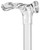Deluxe Comfort Clear Lucite Cane with Contour Handle, Right Handed - Clear Sleek Design - Safety Aid - 250lbs Limit - Cane, Clear