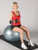 JFIT Anti-Burst Gym Ball, Jade Green, 75cm,20-3001