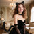 Halloween Cat Costume for Women, 4pcs Black Cat Ear Headband Tail Bell Collar Glove Set, Halloween Cosplay Party Supplies Cats Costume Accessories for Adults Women