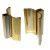 Gordon Glass® 3" Bright Gold Frameless Shower Door Handle with Metal Strike - Magnet is NOT Included and Sold Separately