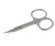Curved extra pointed stainless steel cuticle scissors German cuticle remover by Malteser. Made in Solingen, Germany