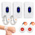 Daytech Wireless Caregiver Pager Call Button Elderly Nurse Alert System for Elderly Monitoring/Seniors with 2 SOS Call Panic Buttons & 2 Watch Pagers, 500+Feet 3 Receivers