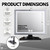 ToiletTree Products Deluxe LED Fogless Shower Mirror with Squeegee Anti-Fog Mirror - Adjustable Shaving Mirror with a Squeegee - Rust-Proof, Impact-Resistance Bathroom Shower Mirror
