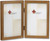 Lawrence Frames 766046D Nutmeg Wood Hinged Double Picture Frame, 4 by 6-Inch