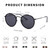 Pro Acme Double Bridge Round Polarized Sunglasses for Women Men Retro UV400 Protection Retro Circle Sun Glasses (Black/Grey/Polarized) Pro Acme Double Bridge Round Polarized Sunglasses for Women Men Retro UV400 Protection Retro Circle Sun Glasses (Black/Grey/Polarized)