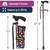 Switch Sticks Walking Cane for Men or Women, Foldable and Adjustable from 32-37 Inches, FSA and HSA Eligible, Bubbles