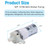 DC 12V 1.3 LPM Self Priming Diaphragm Micro Water Pump, Portable Home Self-Priming Micro Water Pump, for Ice Maker, Coffee Machine, Water Dispenser, 300mA Small Pump Motor
