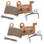 DYISLAND MT600 Electric Bike Disc Brake Pad Two Pairs, Suitable for DYISLAND LD-200PLUS LD4X-600, (Semi-Metallic/Sintered-Metal) (Sintered Metal)