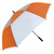 Doubwell Vented Golf Umbrella 54/62/68 Inch Automatic Extra Large Windproof Oversize Stick Rain Umbrellas For Man and Woman Can Shade For Golfer And Family (White/Orange, 68 Inch)