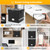tidytech Medium Next of Kin Box Organizer with Smart Labels, Fireproof Foldable File Organizer with Combination Lock, 10 Hanging Files and 20 Category Labels for Label Documents,(M:13 * 13 * 13in)