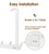 CHAUNCEY HOME Long Over The Door Hooks with 15.75-inch Arms for Easier Access by Women, Heavy Duty Door Hanger for Winter Coat, L16U, Fits Standard 1 3/8'' Doors, Towel Racks Organization, White