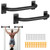 TOBWOLF 2PCS Wall Mount Doorway Pull Up Bar, Heavy Duty Strength Training Chin Up Bars, Door Frame Pull-Up Bars Ceiling Wall Mounted, Thick steel Sturdy Hanging Pull-up Bar for Home Gym Workout