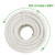 YUZENET Braided White Cotton Rope (3/4 inch x 100 ft) Natural Soft Utility Rope