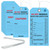 100 PCS Waterproof Backflow Inspection Tags Blue Record Heavy 10 Mil Synthetic Paper 2 5/8" x 5 1/4" with Iron Wire Double-Sided Printing Pre-Punched Holes for Backflow Preventer Plumbing Maintenance