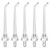 COSLUS Original Water Flosser Replacement Tips: Replacement Heads Compatible with COSLUS, Aquasonic, Nicwell, Oralfree, WELLFINE, Hangsun, Tovendor Water Dental Pick, Flosser Accessory, 5 Classic Tips