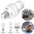 QWORK Motion Sensor Light Socket Adapter - 4 Pack E26/E27 Compatible, Adjustable Timing & Lux, Auto Motion Sensor Light Sockets Security Light Bulb Socket for Basements, Garages, Door Porch QWORK Motion Sensor Light Socket Adapter - 4 Pack E26/E27 Compatible, Adjustable Timing & Lux, Auto Motion Sensor Light Sockets Security Light Bulb Socket for Basements, Garages, Door Porch
