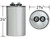 97F5276-60 uf MFD 370 Volt VAC - Genteq Round Run Capacitor Upgrade