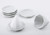Kamidano-no-Sato [Morishio Set] Octagonal Salt Set, Small, with 5 Unglazed Octagonal Plates - White