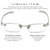 Visualites 1 Crystal 3.50 Power Lightweight Rimless Reading Glasses For Men and Women