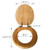 Design House 561241 Dalton Bath Accessories, Round Toilet Seat, Honey Oak